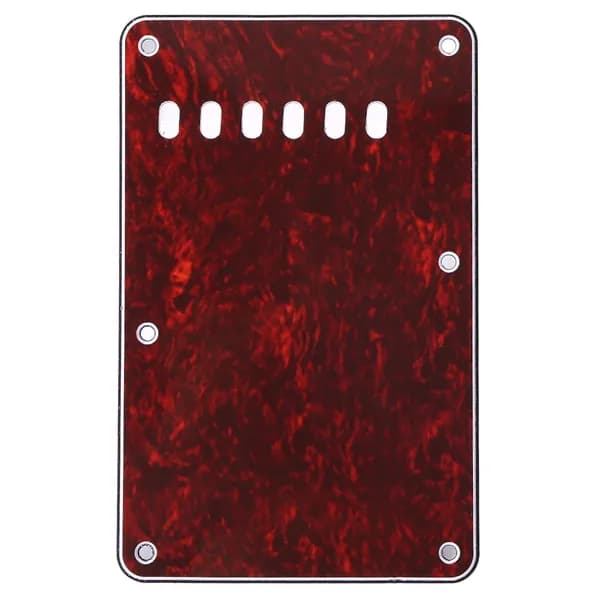 Задняя крышка для Fender ST SQ, 6-дырчатая, ПВХ + целлулоид, красная черепаховая