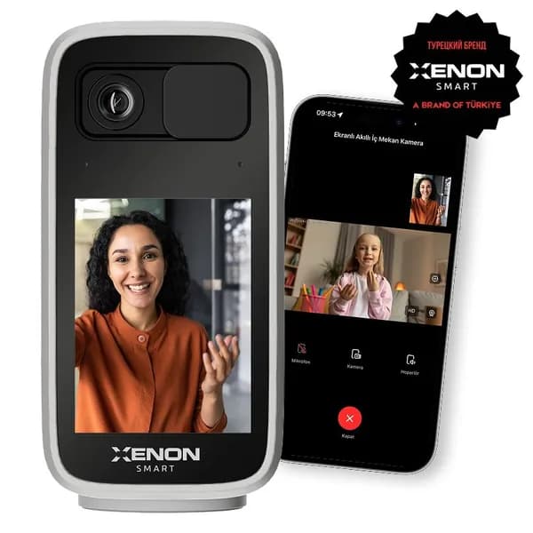 Xenon Smart Видеоняня с экраном, управлением с мобильного телефона, видеозвонками в разрешении 2K, камера видеонаблюдения для детей и пожилых людей (X7208)