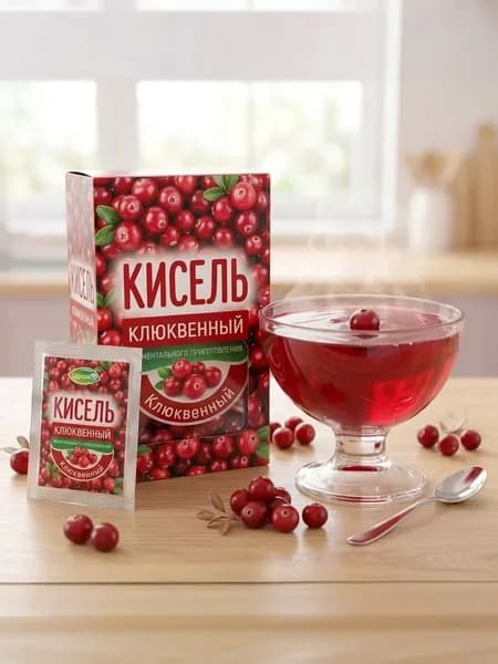 Кисель Клюквенный, порционный 500 гр (25 гр х 20)