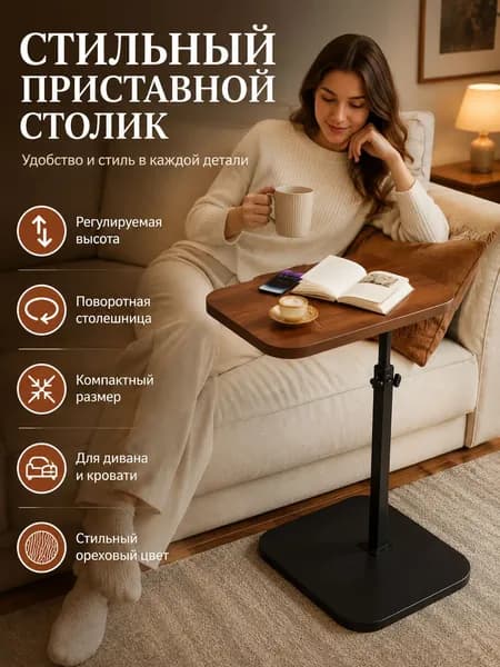 Приставной столик, 30х45 см