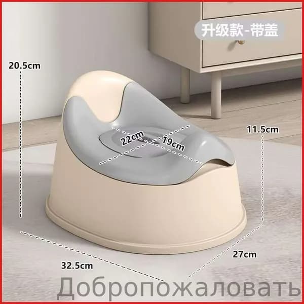 Горшок детский анатомический Miniomi Trio для мальчиков и девочек 1-3 года! Съемная чаша, антискользящее дно, удобная спинка. Дорожный, легкий (500 г), безопасный пластик. Россия.