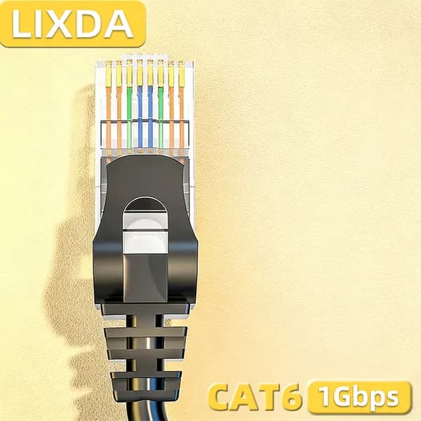 Кабель для интернет-соединения RJ-45/RJ-45, 0.3 м, черный матовый