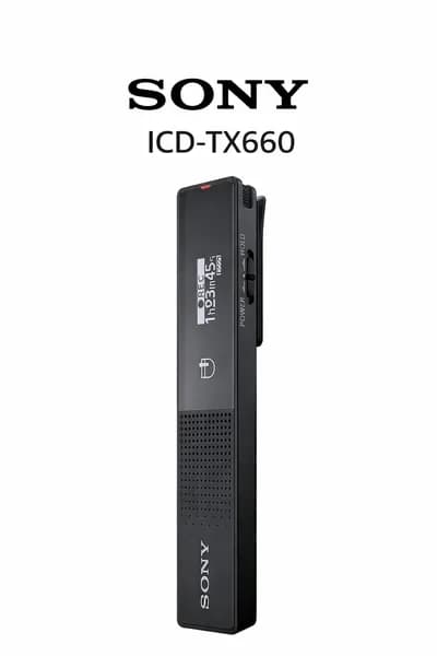 Sony ICD-TX660, черный, 16GB, диктофон