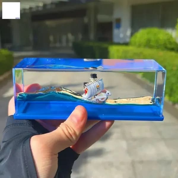 Ван-Пис,Коллекционная модель корабля,дрейфующая бутылка,One Piece Drift Bottle,украшение для рабочего стола,Going Merry/Становишься веселым