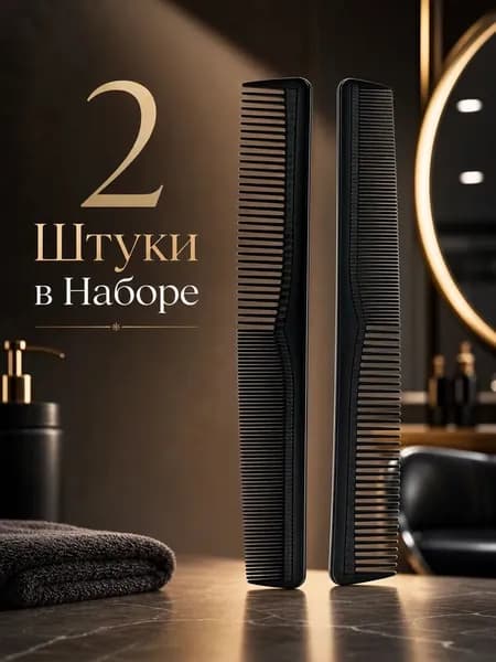 Расческа для волос, 2 штуки