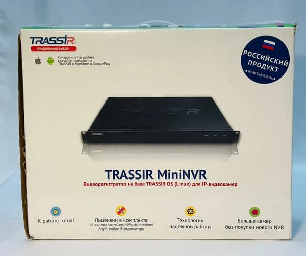 Видеорегистратор IP 4 канальный TRASSIR MiniNVR AnyIP