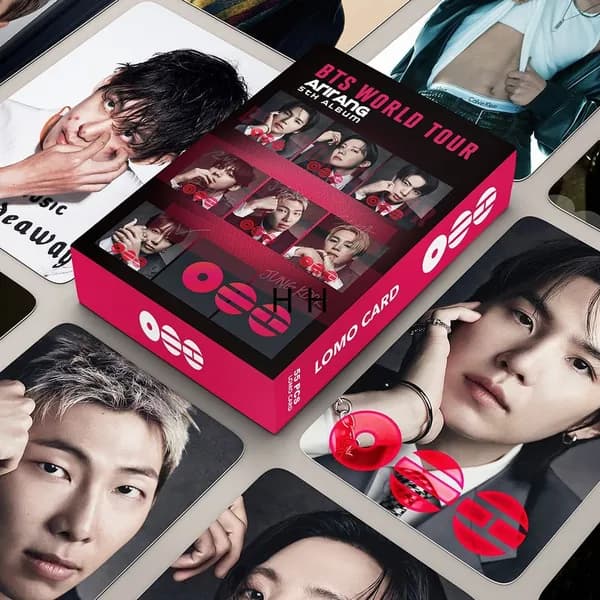 KPOP 55шт/коробка BTS Фотокарточки WORLD TOUR ARIRANG LOMO Card