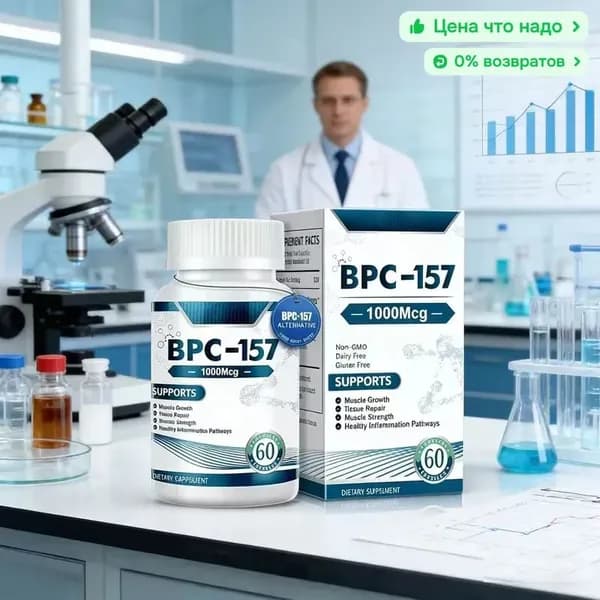 Эксклюзивный комплекс BPC157 от для восстановления тканей, 60 капсул