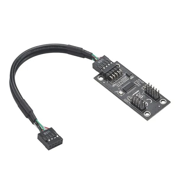 USB-концентратор-разветвитель USB2.0 9Pin to Dual Adapter