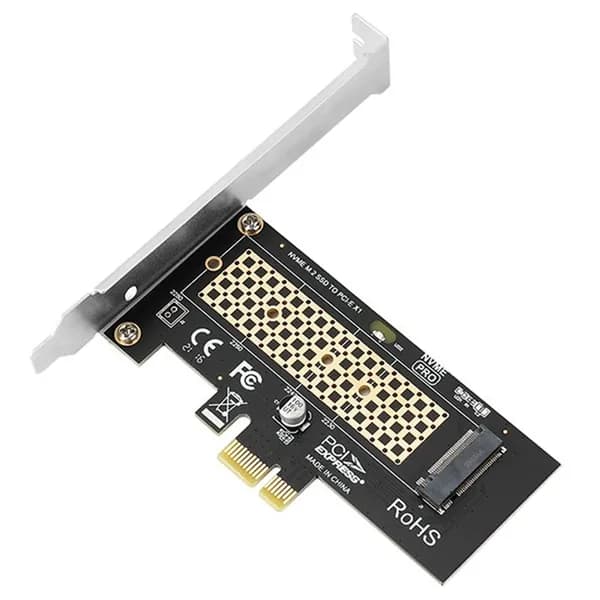 (V C X J) M2 NVME Riser Card to Pcie X1 Карта расширения твердотельного накопителя без драйверов совместим с WIN10