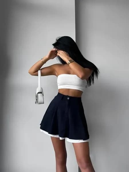 Вельветовая Юбка шорты