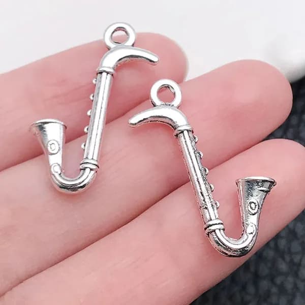 Ретро-подвеска с музыкальным символом музыкального инструмента 10pcs