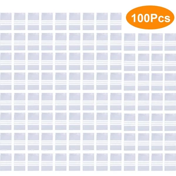 Плотные самозакрывающиеся пакеты для хранения бриллиантовых мозаик, 100 штук, прозрачные, 5 7 см