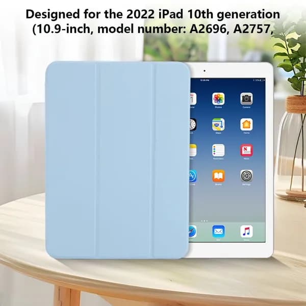 Чехол для iPad 10-го поколения (10,9 дюйма, 2022 г.) из искусственной кожи и силикона с магнитным креплением