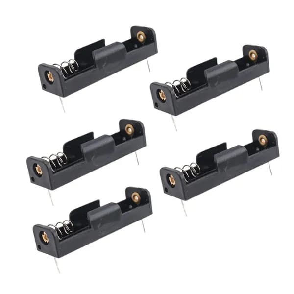 Держатель/разъем батареи AA/1.5V/PP3, закрытый или открытый с выключателем, держатель батареи AA x 1 Держатель PCB Количество:5