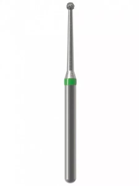 Бор стоматологический алмазный NTI 801L-010C-FG, форма шаровидный длинный, крупное зерно, 1 шт.