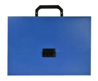 Папка портфель 1отд.Silwerhof 255076 Basic синий