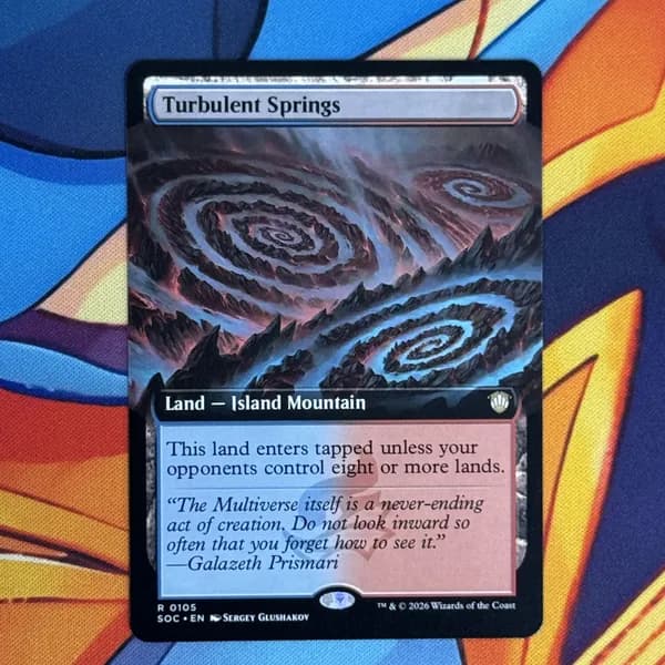 Кастомные прокси-карты высокого качества, MTG PROXY CARDS фойловые карты не, стандартный размер Turbulent Springs SOC #0105
