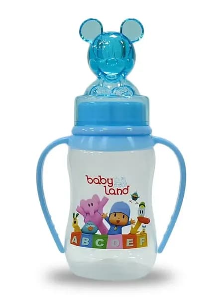 Baby Land Бутылочка для кормления с колпачком-игрушкой 150мл 0мес+