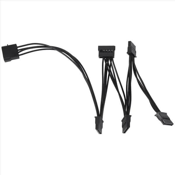4-контактный IDE-кабель на 5-портовый кабель питания SATA 18AWG для HDD SSD ПК
