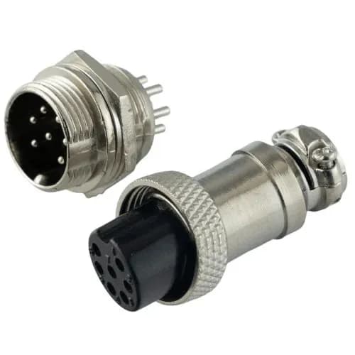 Авиационный разъем GX16 7Pin (штекер+гнездо)