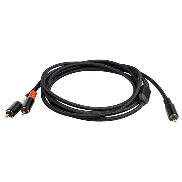 Кабель-адаптер RCA Y для сабвуфера, кабель Y для подключения 1x RCA к 2x RCA, аудиокабель для усилителя мощности, 3 метра.