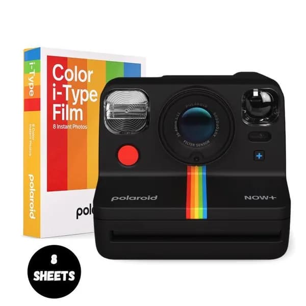 Фотоаппарат мгновенной печати Polaroid Now Plus (Now+), 5 объективов, 8 пленка