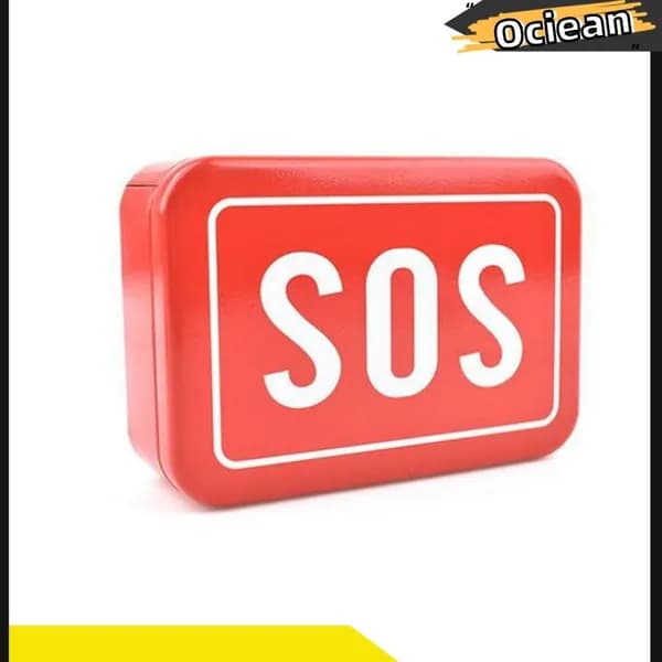 Коробка для хранения, SOS узор, для ключей и карманных инструментов