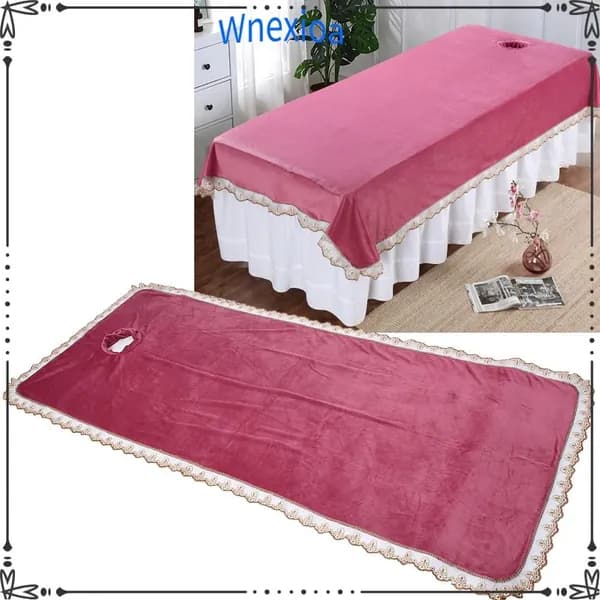 Накрытие для массажного стола, мягкое и экологичное, для спа и салонов красоты бордовый