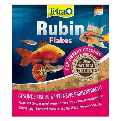 Tetra Rubin корм хлопья для окраса рыб, 12 г