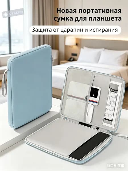 Защитная сумка с уплотнением для планшета 11", непромокаемая износостойкая