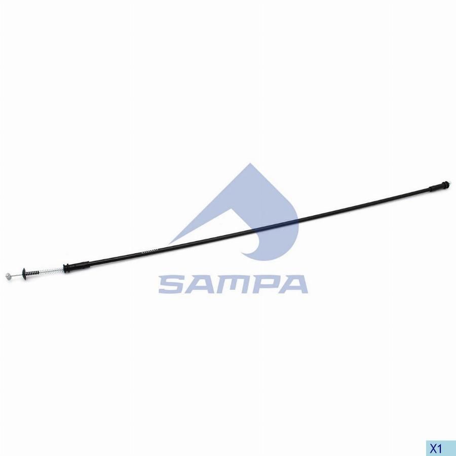 Трос замка двери MAN TGA, TGL, TGM, TGS, TGX (Sampa)