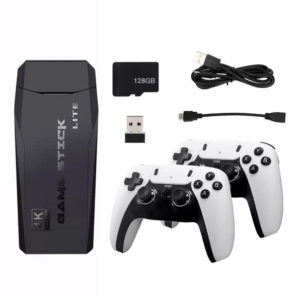 Беспроводная игровая приставка M8 PRO для телевизора с поддержкой эмуляторов PS1, 128 ГБ