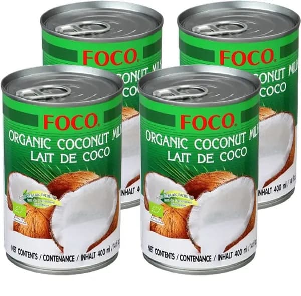 Органическое кокосовое молоко FOCO, 0,4 л х 4 шт