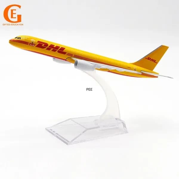 DHL Боинг 757 Металлическая Модель Самолета, Boeing B757 Грузовой Самолет
