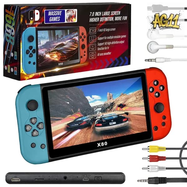 Игровая приставка (16 GB ) 20000 Игр X80. Игровая консоль.