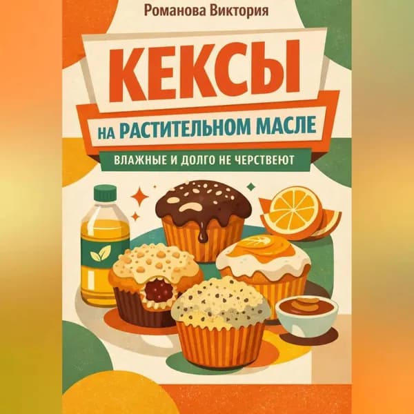 Кексы на растительном масле: влажные и долго не черствеют | Романова Алексеевна Виктория | Электронная аудиокнига