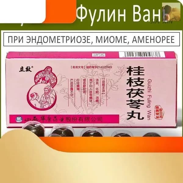 Эксклюзивные Гуйчжи Фулин Вань от миомы, эндометриоза, аменореи