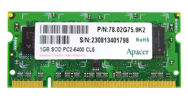 Apacer Оперативная память DDR2, 800 МГц, 1 x (78.02G75.9K2)