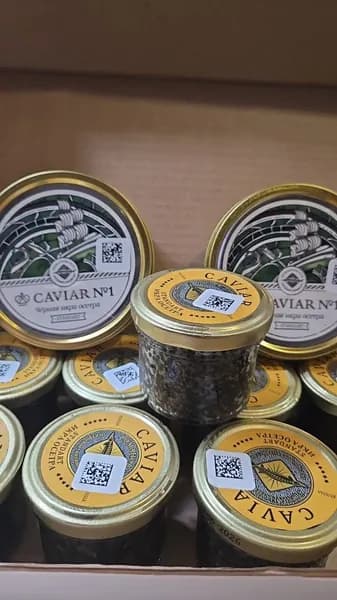 Икра осетра забойная "Стандарт" 100 гр. сб
