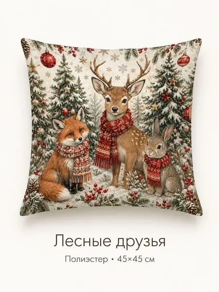 Наволочка, 45x45 см  1шт