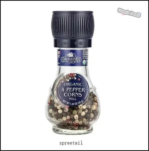 Drogheria & Alimentari,4 органических молотых перца, 1,24 унции (35 грамм)