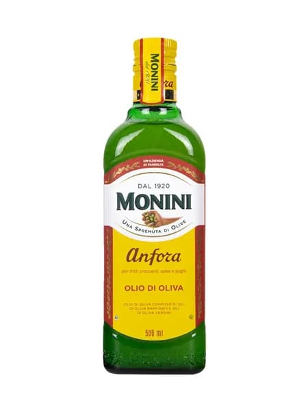 Масло оливковое Monini Anfora рафинированное с добавлением нерафинированного для жарки, 500мл