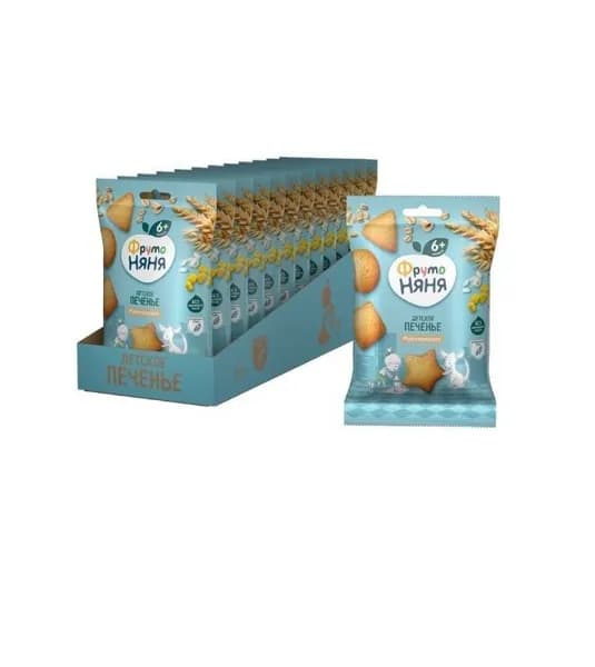 ФрутоНяня Детское печенье мультизлаковое, 50г *12 шт (41000158)