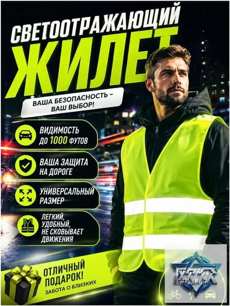 Светоотражающий жилет, размер: 56