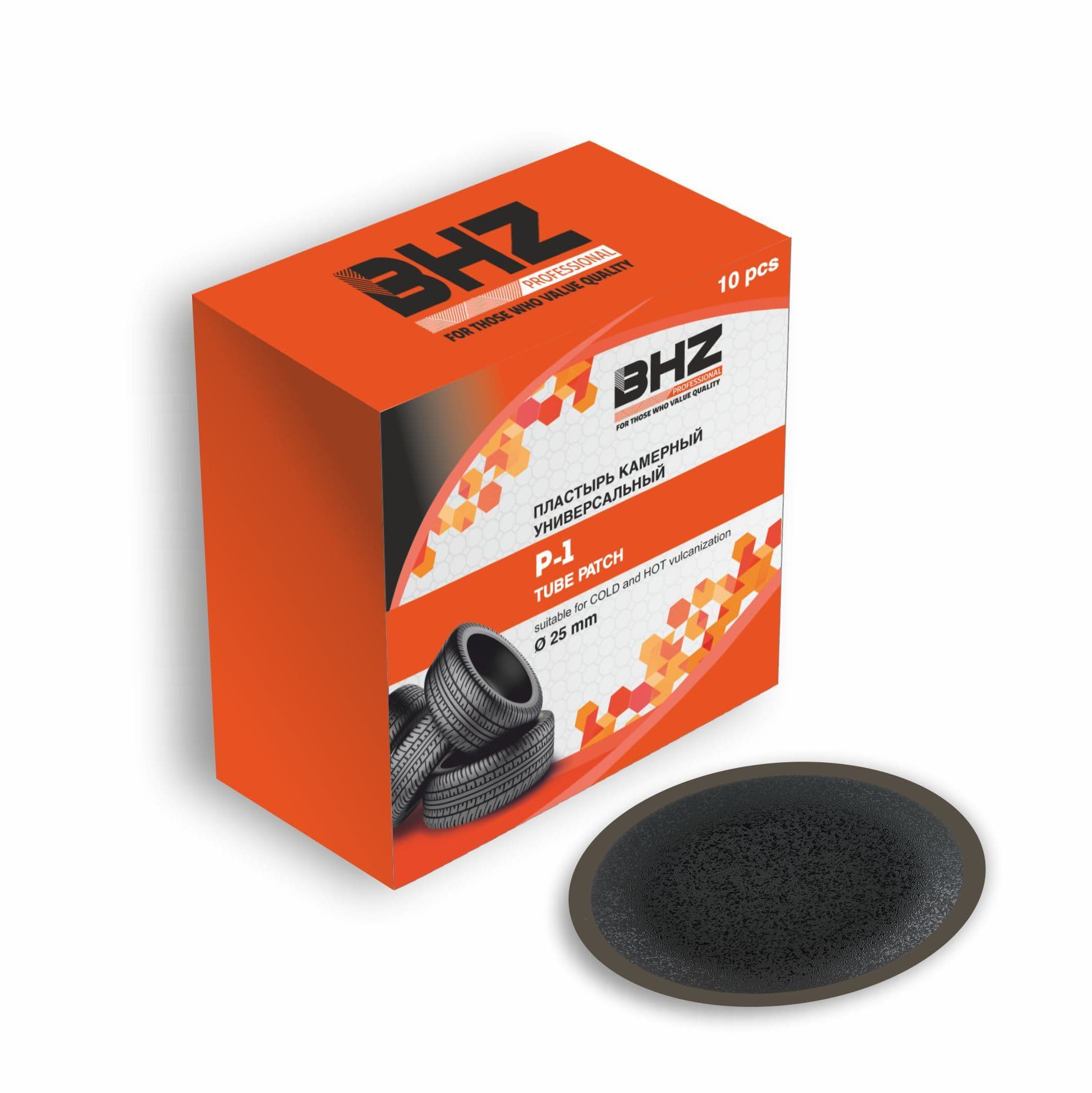 Пластырь P-1 BHZ Professional 25 мм, 10 шт