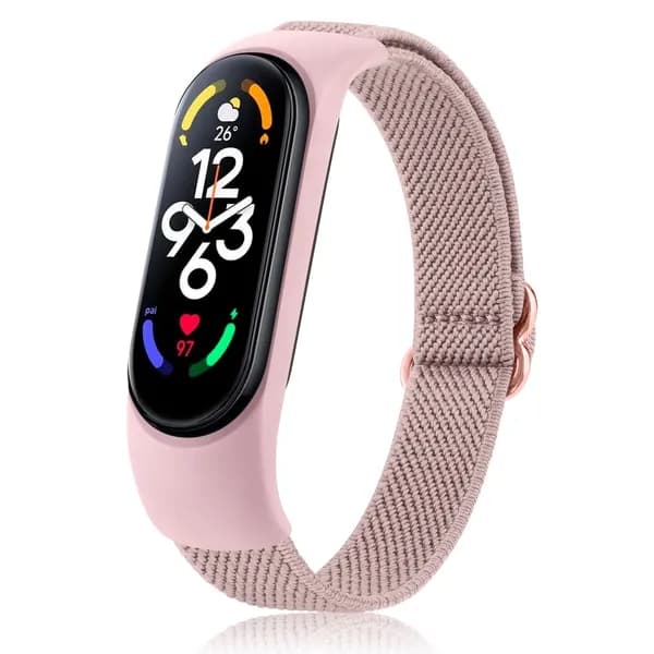 Эластичный нейлоновый ремешок для часов для Xiaomi Mi Band 7 6 5 4 3, регулируемый сменный браслет для Xiaomi Mi Band 3 4 5 6 7