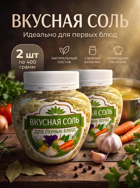приправа Вкусная соль для первых блюд