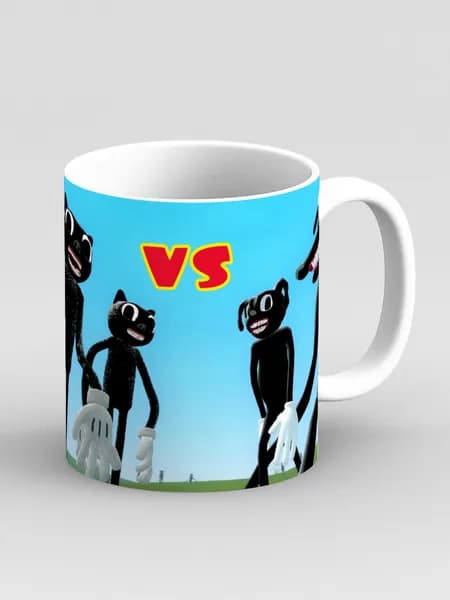 Кружка "Картун кэт и Картун дог. Сartoon cat VS Сartoon dog"