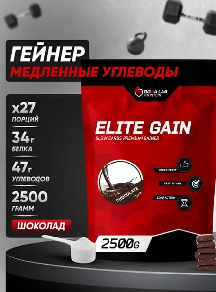 Комплексный гейнер медленные углеводы 2500 г, Шоколад D4 Do4a Lab
